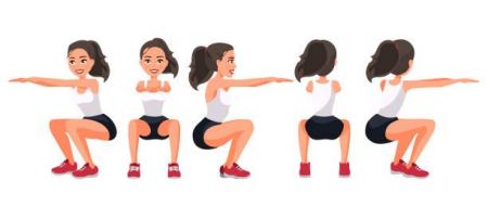 تمارين سكوات للتنحيف وطريقة تطبيقها بالصور